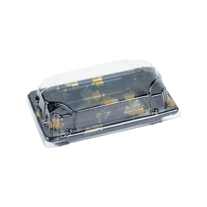 Nedbrytbart festtallrik i svart plast