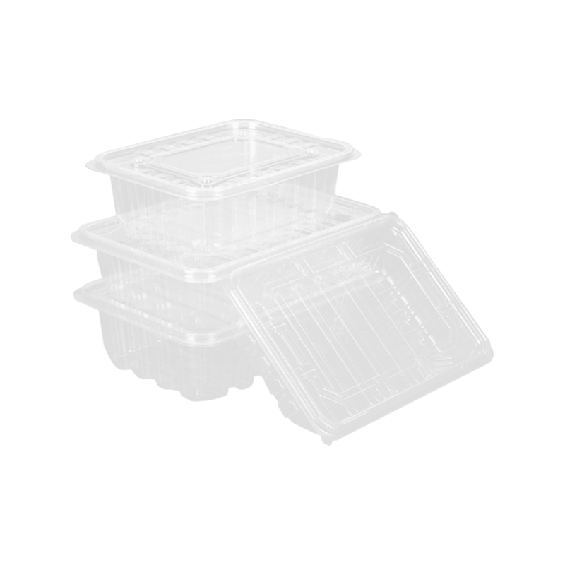 Helt transparent fruktförpackning för engångsbruk