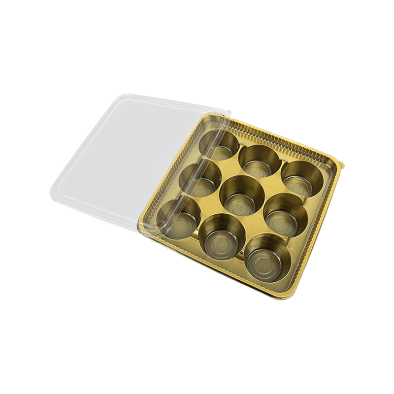 9-håls cirkulär PET-godisförpackningslåda