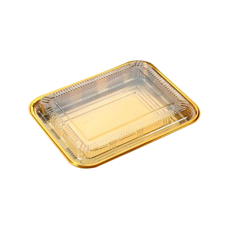 Gyllene japansk sushilåda för engångsbruk