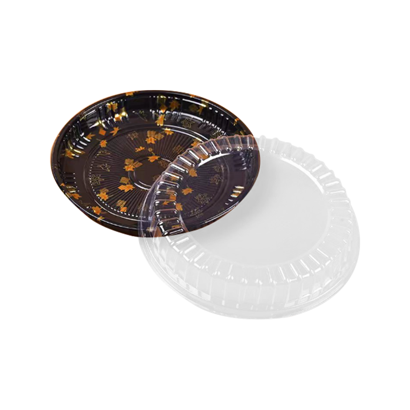 Engångs takeaway sushibricka med genomskinligt lock