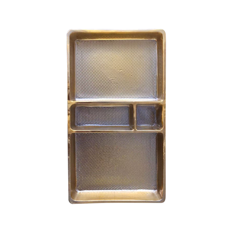 Halvtransparent godisförpackningsbricka för engångsbruk