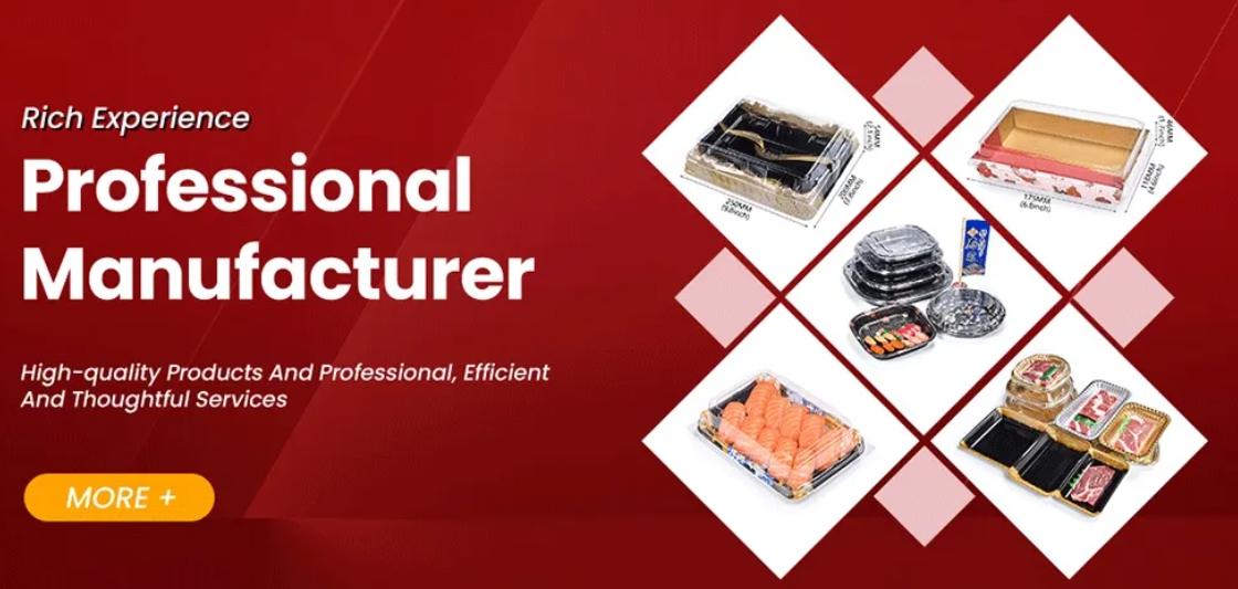 Engångslåda för sushimat i plast 